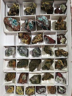 Rosasite, mimetite, adamite, mottramite, wavellite